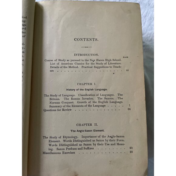 Lessons In English Lockwood 1895 Hardcover Book Language Composition Rhetoric Li - Picture 12 of 16